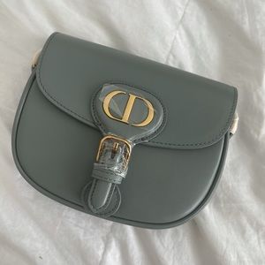 Gray Small Dior Bobby Bag